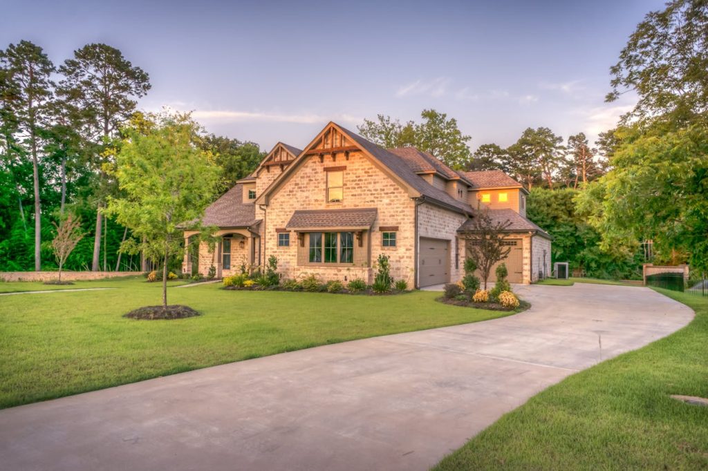 A house in the suburban area 