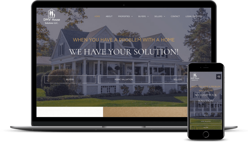custom real estate website design